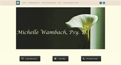 Desktop Screenshot of michellewambach.com